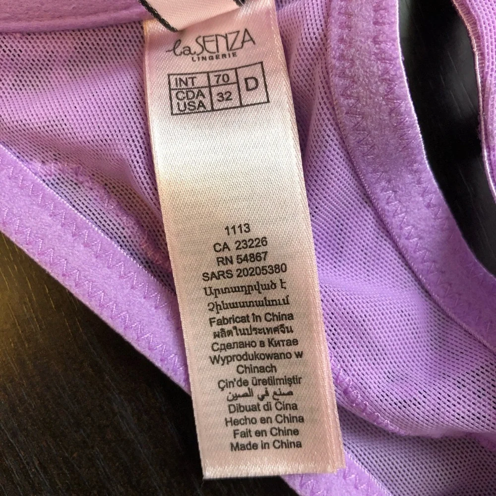 La Senza Size 32D Purple Padded Bra - Picture 8 of 8